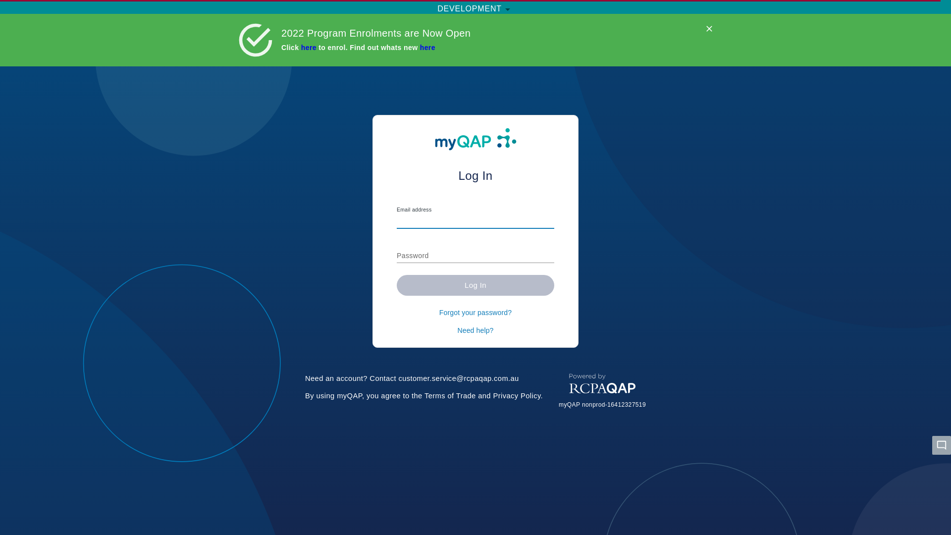 website screenshot of https://myqap-sandbox.pages.dev/