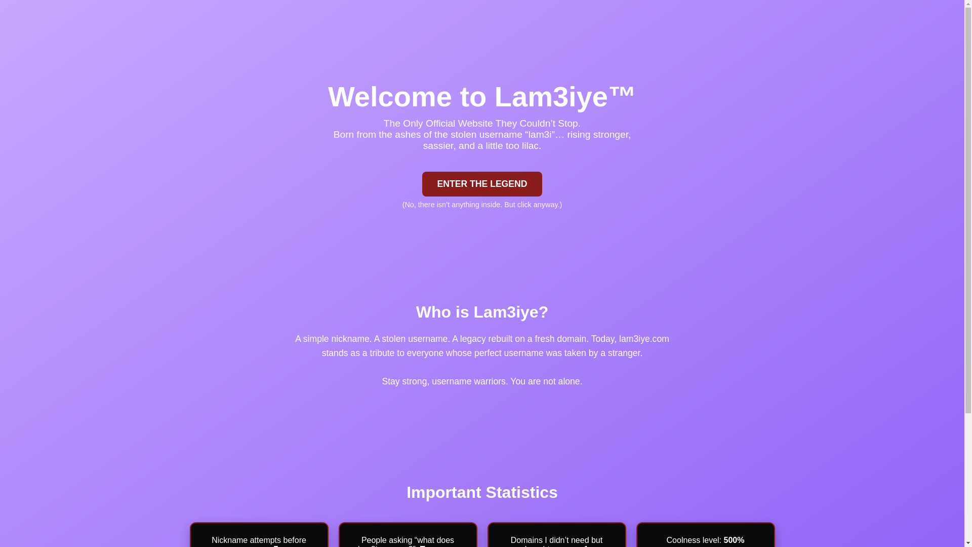 website screenshot of https://lam3iye.com/