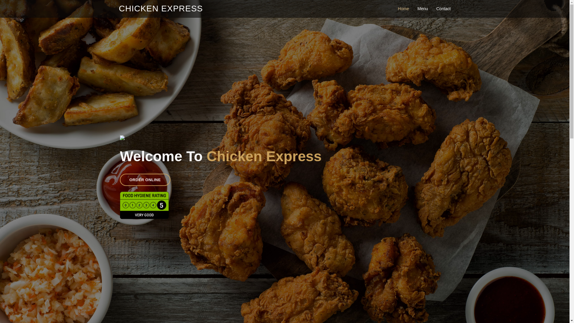 website screenshot of https://chickenexpressyo14.com/