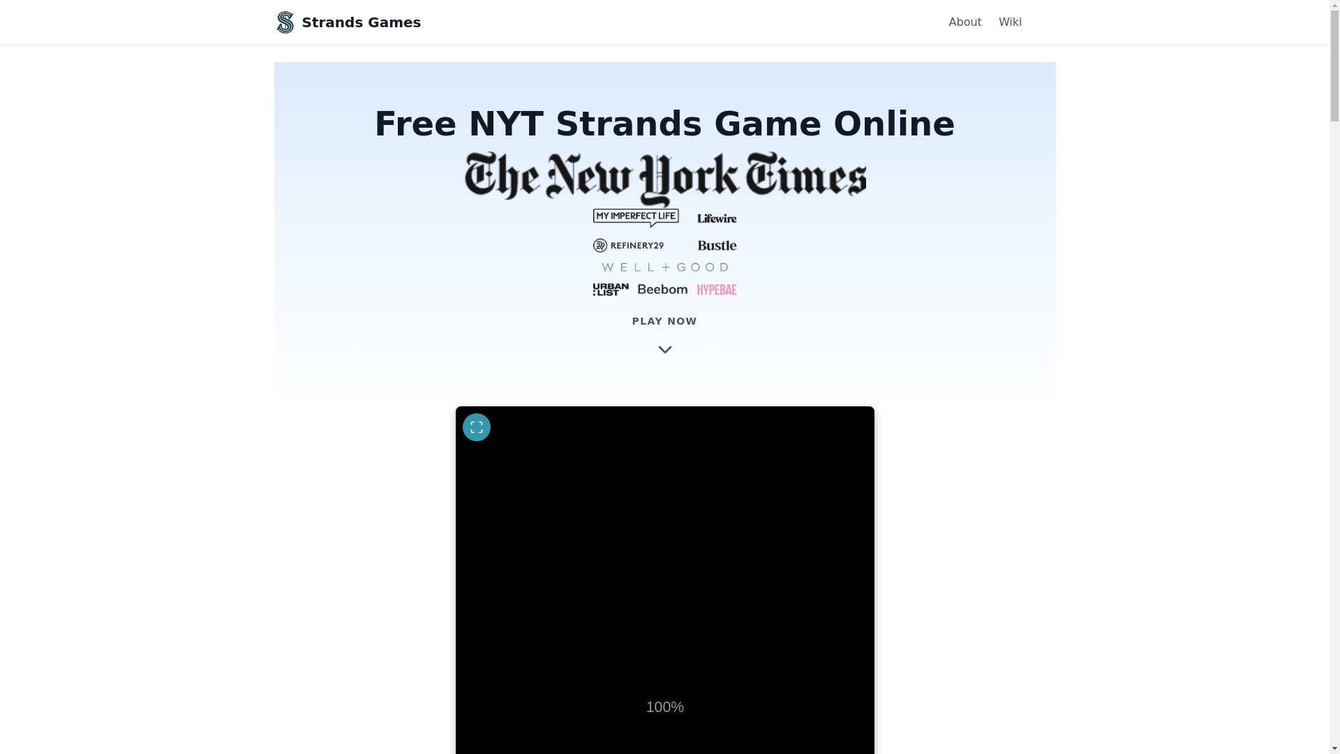 website screenshot of https://strandsgames.pages.dev/