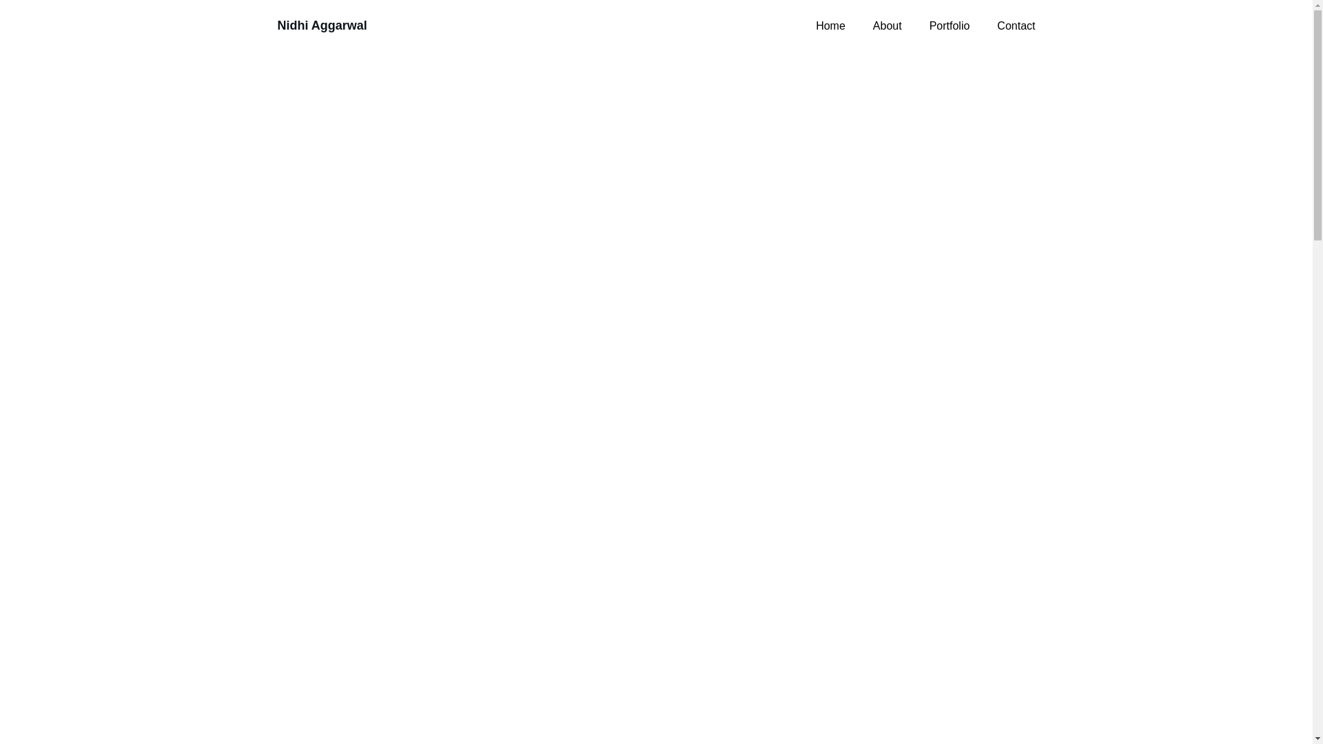 website screenshot of https://arnidhiaggarwal.in/