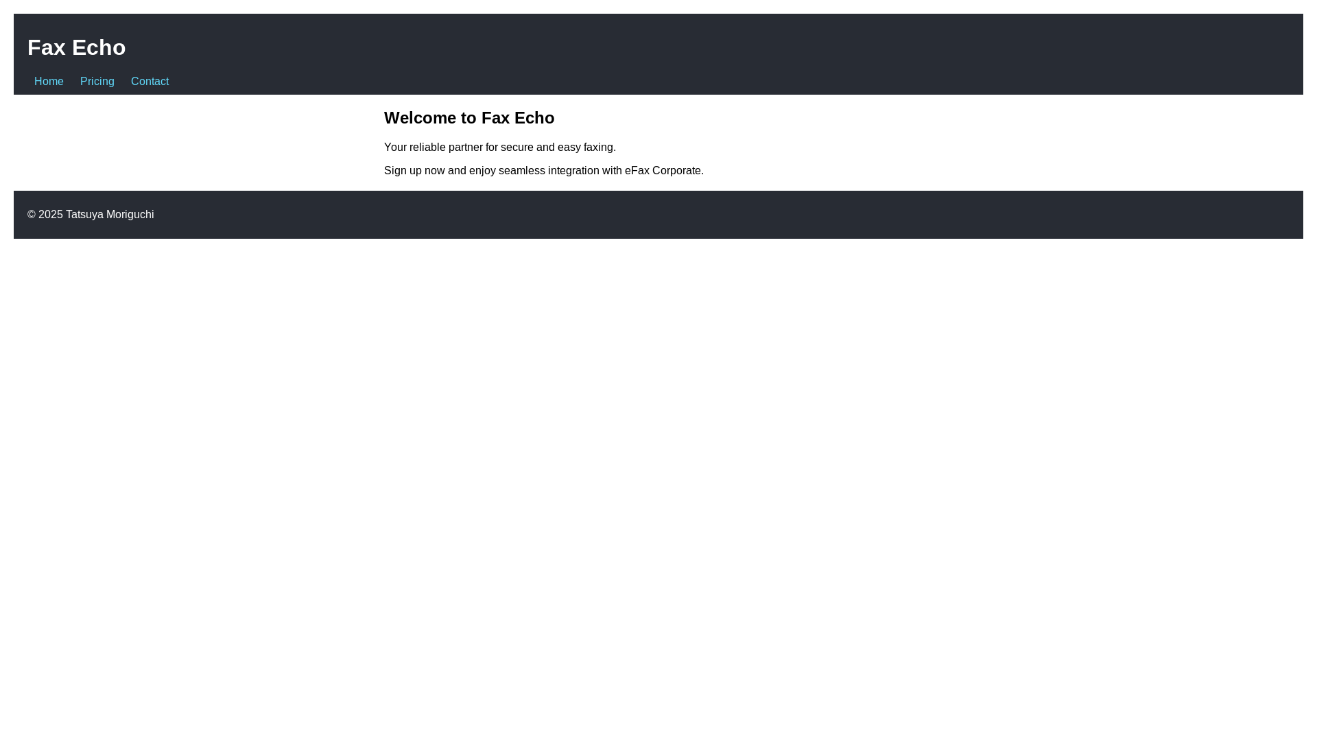 website screenshot of https://faxecho-com-website.pages.dev/