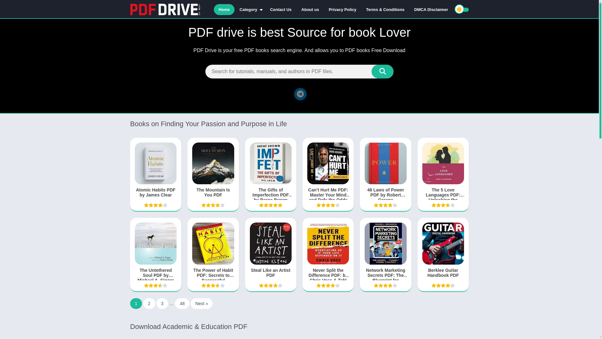 website screenshot of https://pdfdrive.com.co/
