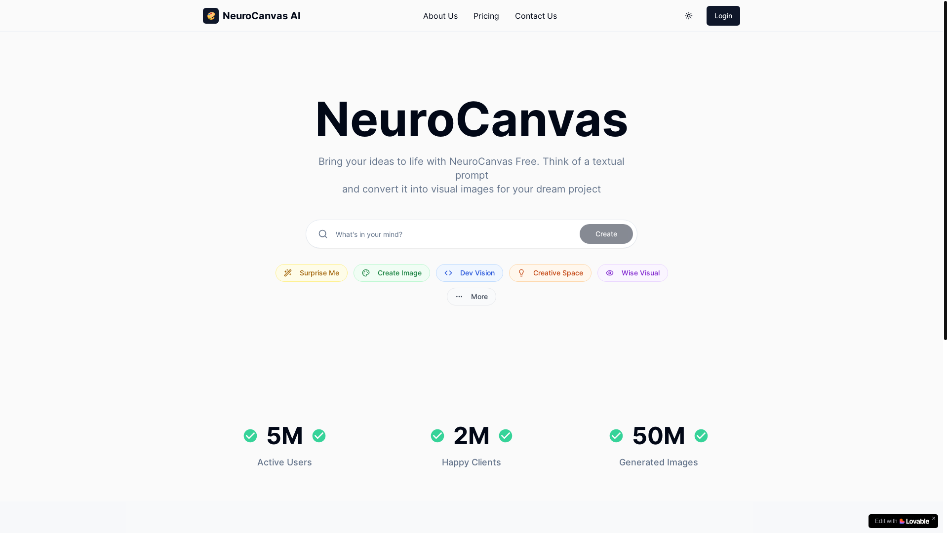 website screenshot of https://neurocanvasai.com/