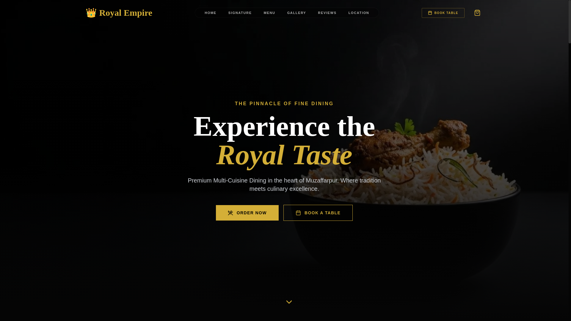 website screenshot of https://royalempirerestaurant.pages.dev/