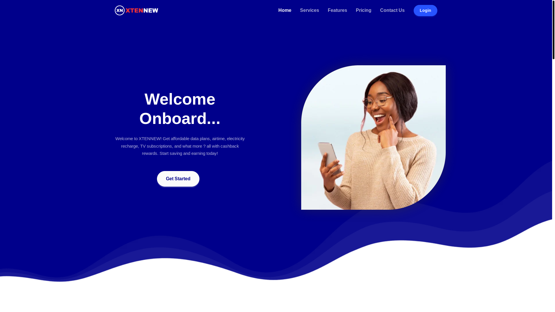 website screenshot of https://xten.com.ng