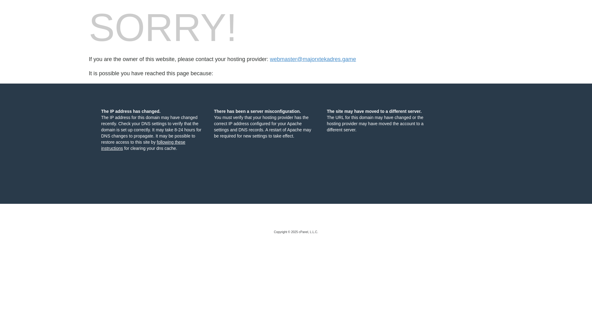 website screenshot of https://majorxtekadres.game/