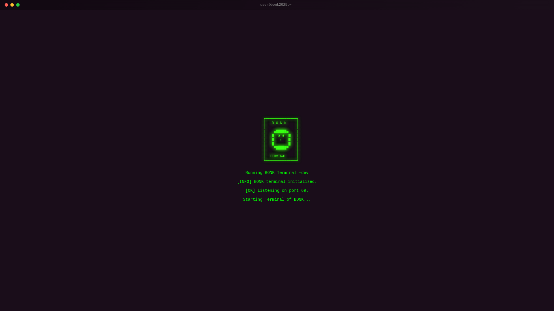website screenshot of https://bonkterminal.app/