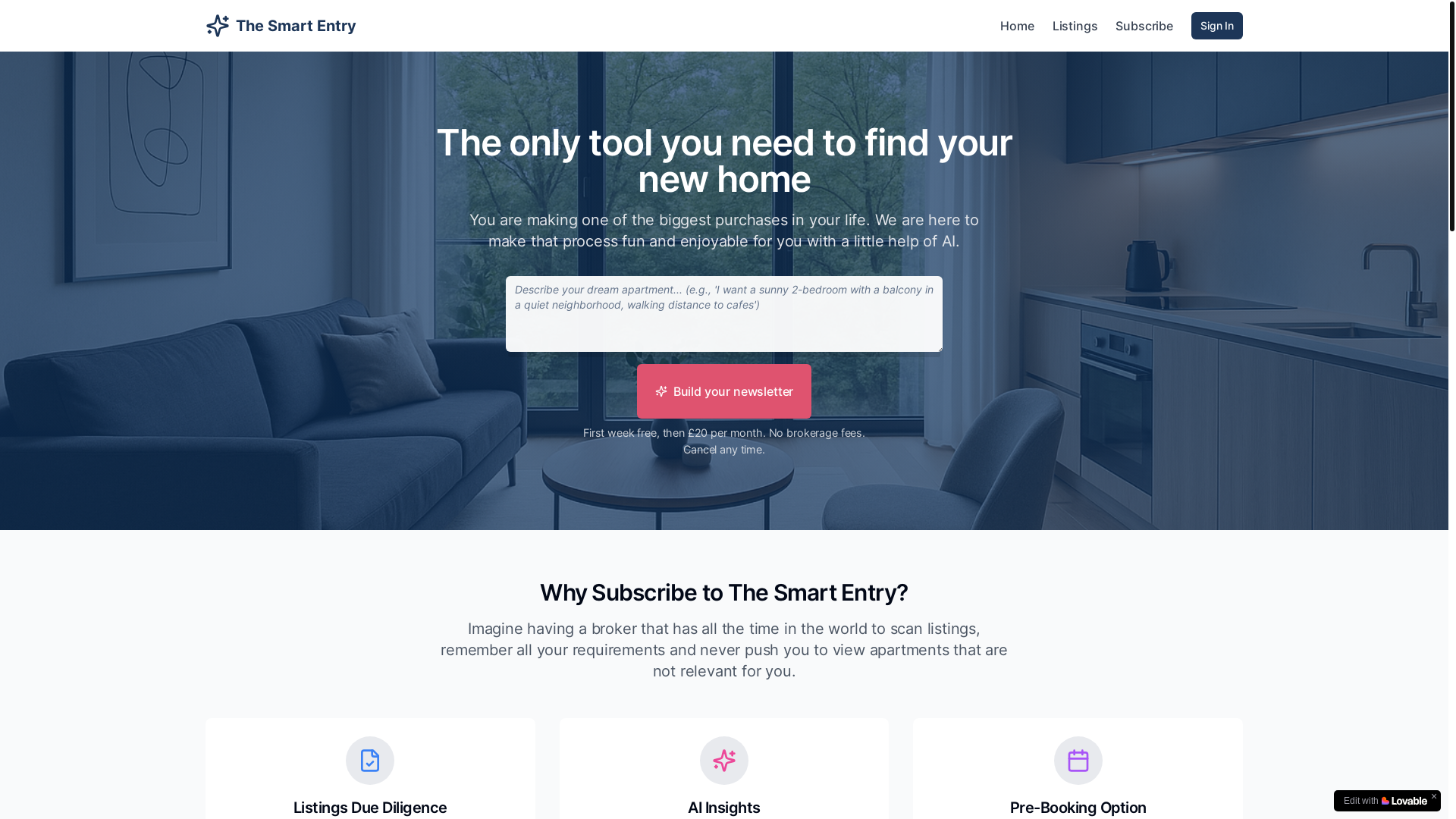 website screenshot of https://zenhunt.co.uk/