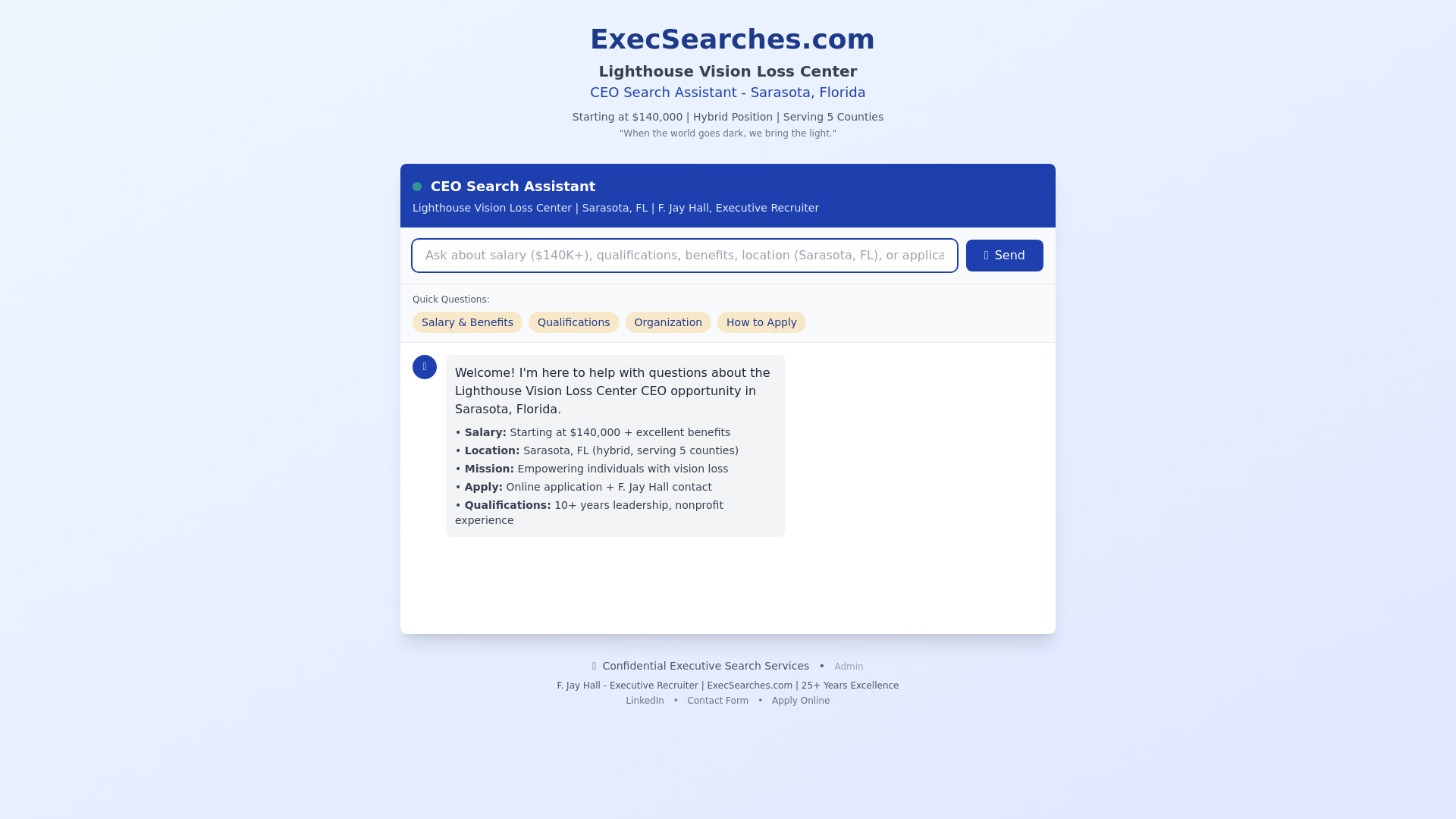 website screenshot of https://lighthouse-ceo-search-chatbot.pages.dev/