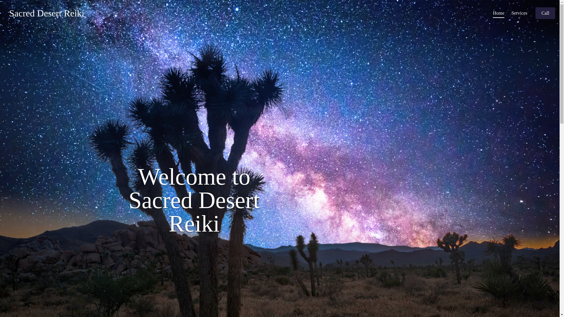 website screenshot of https://sacreddesertreiki.com/