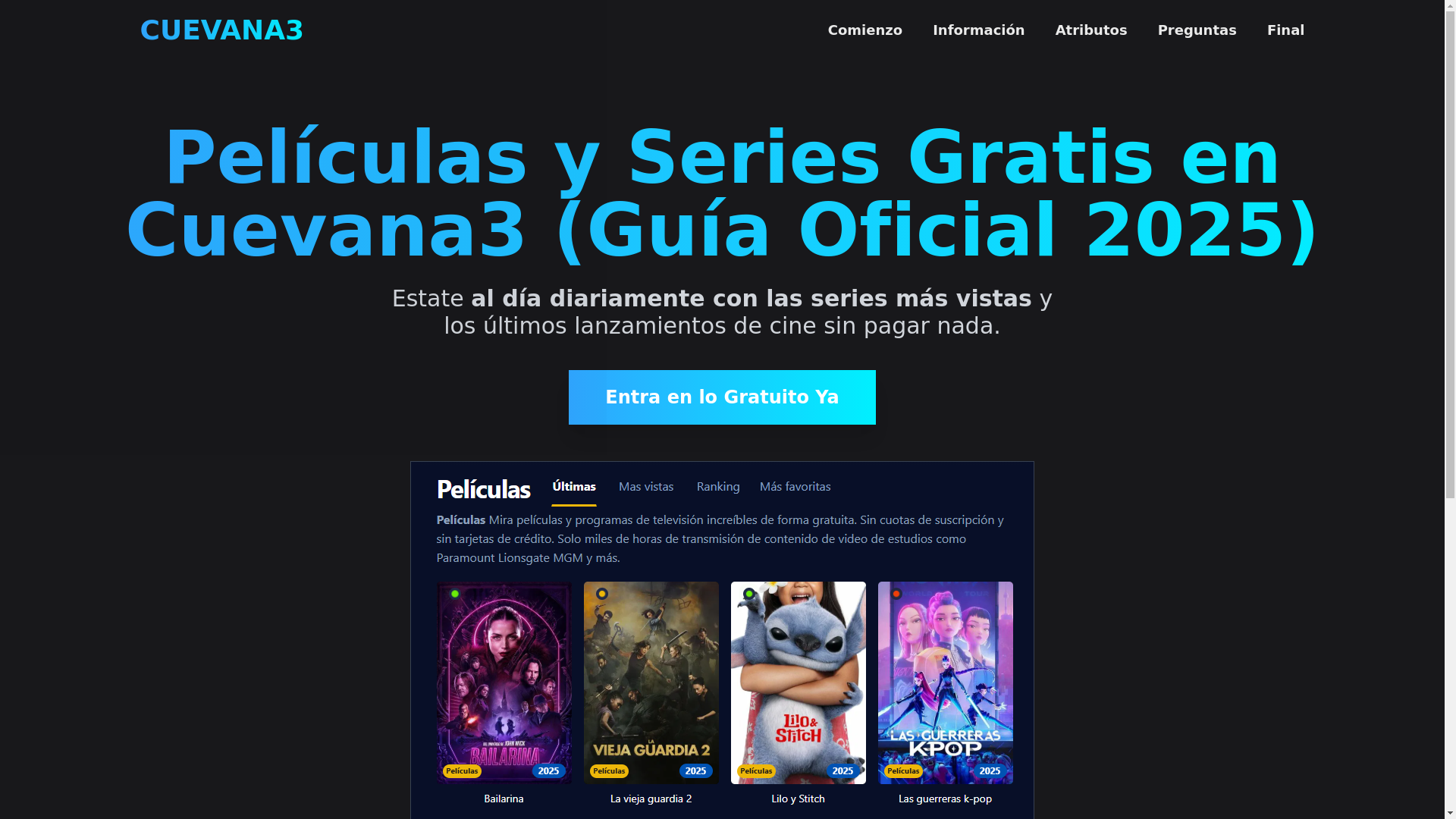 website screenshot of https://cuevana3-7tgc.pages.dev/
