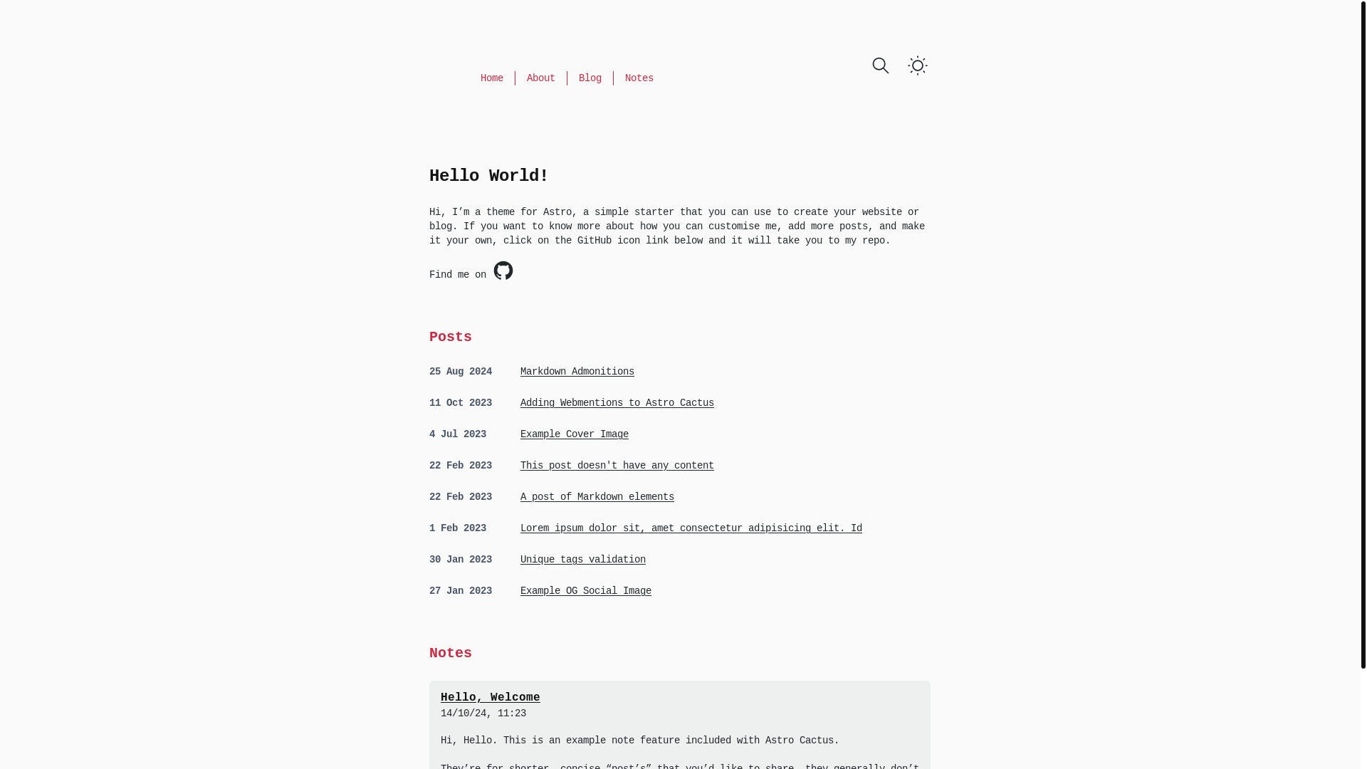 website screenshot of https://astro-theme-cactus-en0.pages.dev/