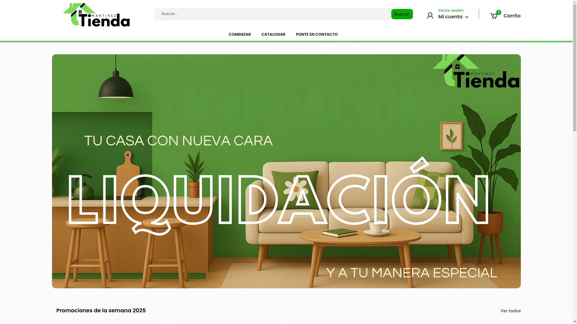 website screenshot of https://tiiendamartinez.online/
