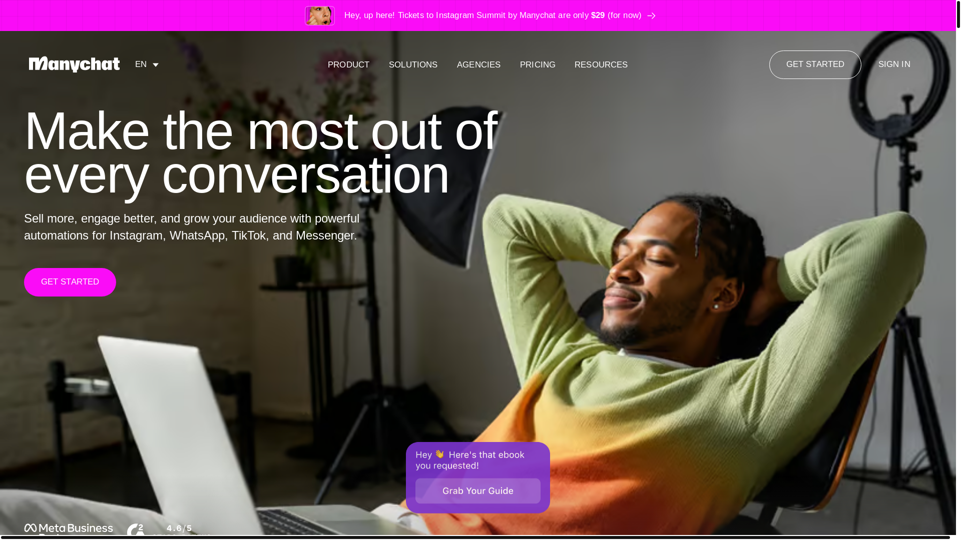 website screenshot of https://igdmchatbot.com/