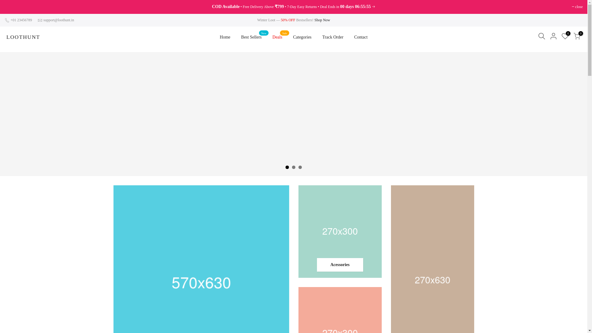 website screenshot of https://loothunt.in/