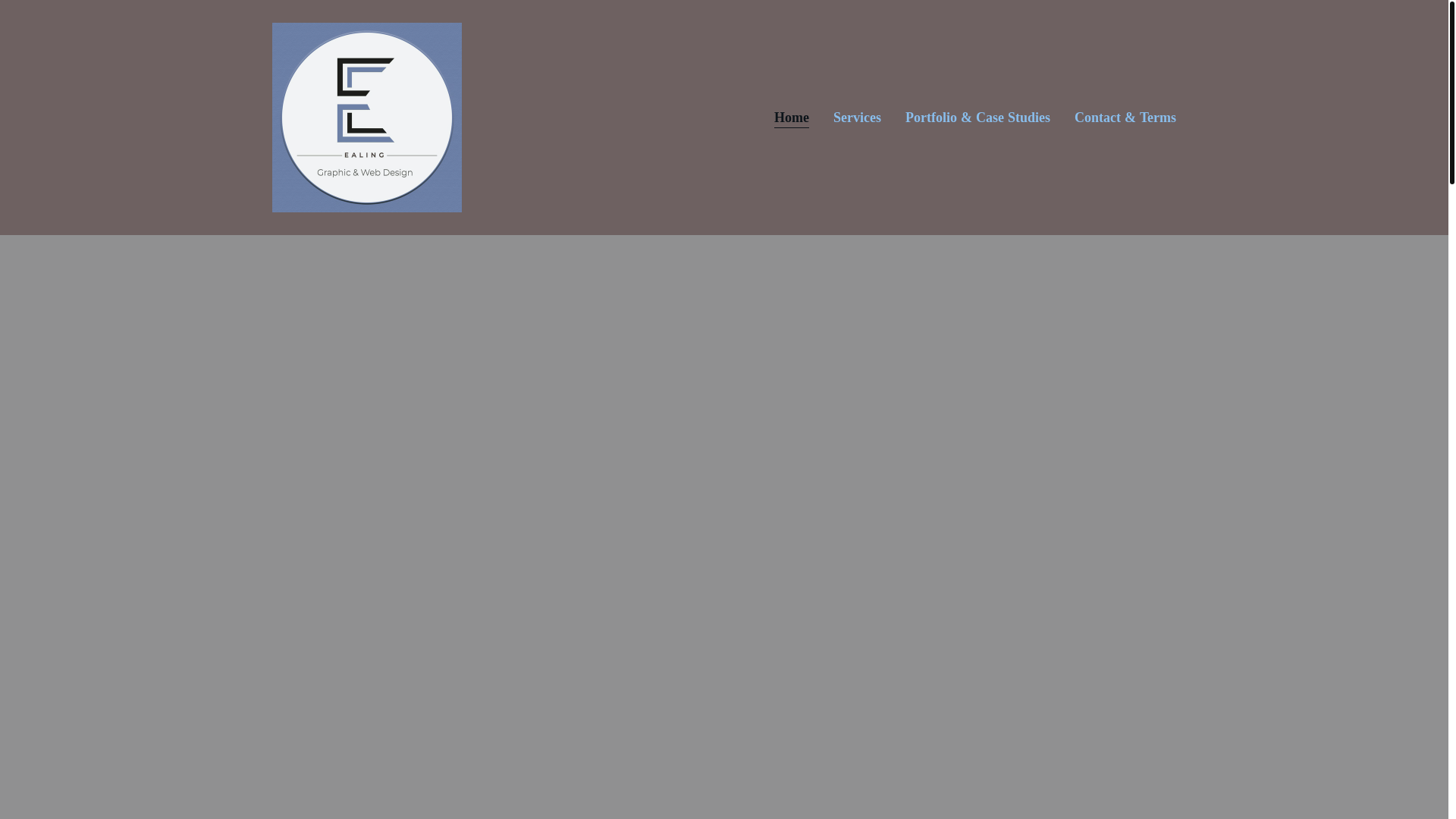 website screenshot of https://ealing-graphic-webdesign.in/
