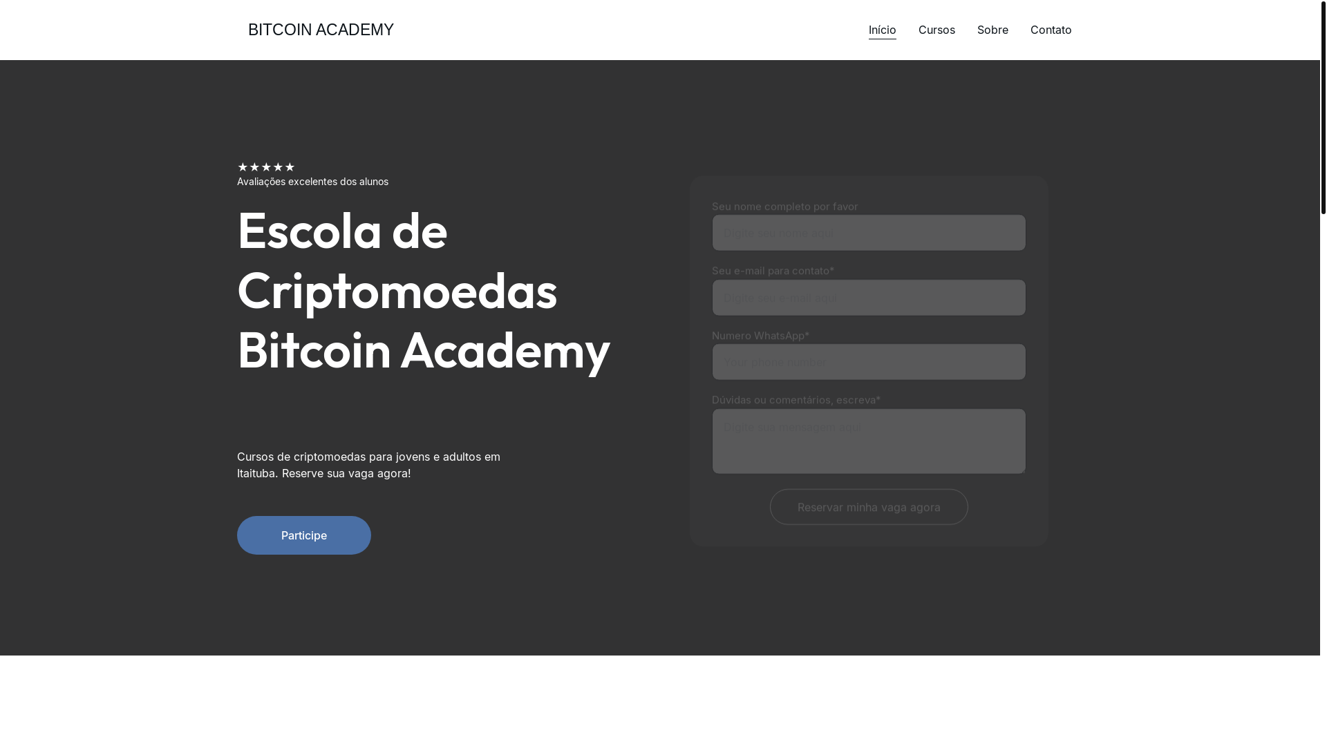 website screenshot of https://academybtc.online/