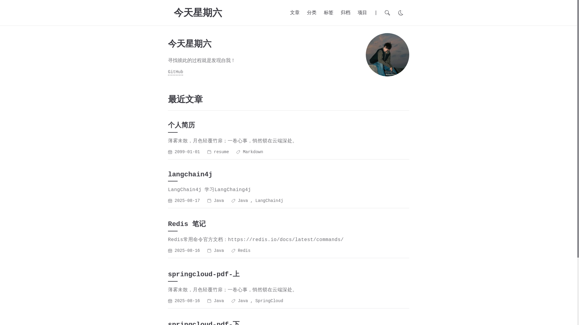 website screenshot of https://todaysaturday-blog.pages.dev/