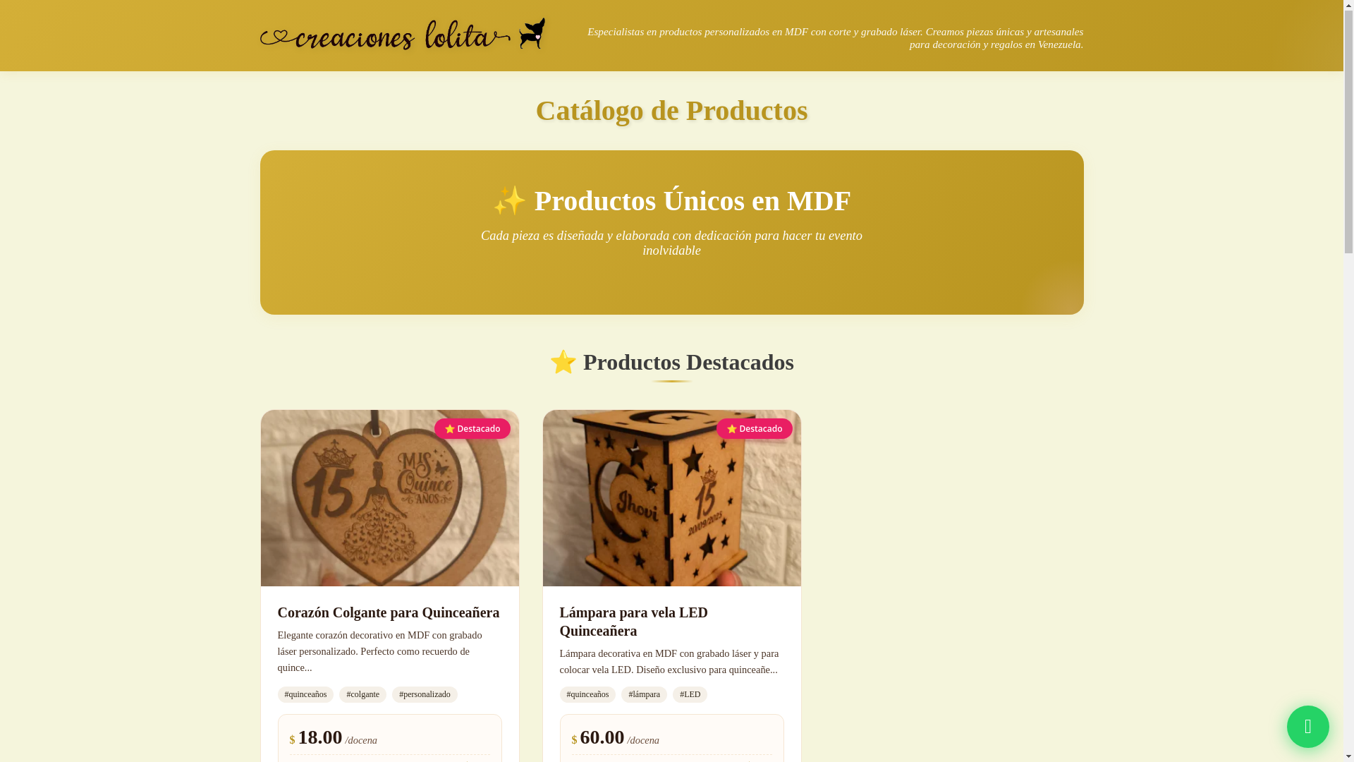 website screenshot of https://catalogo-productos-crealolita-final.pages.dev/
