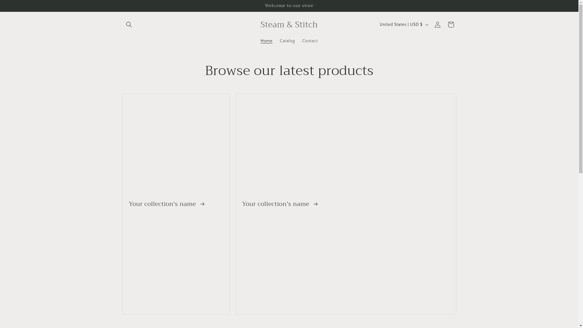 website screenshot of https://steamandstitch.ca/