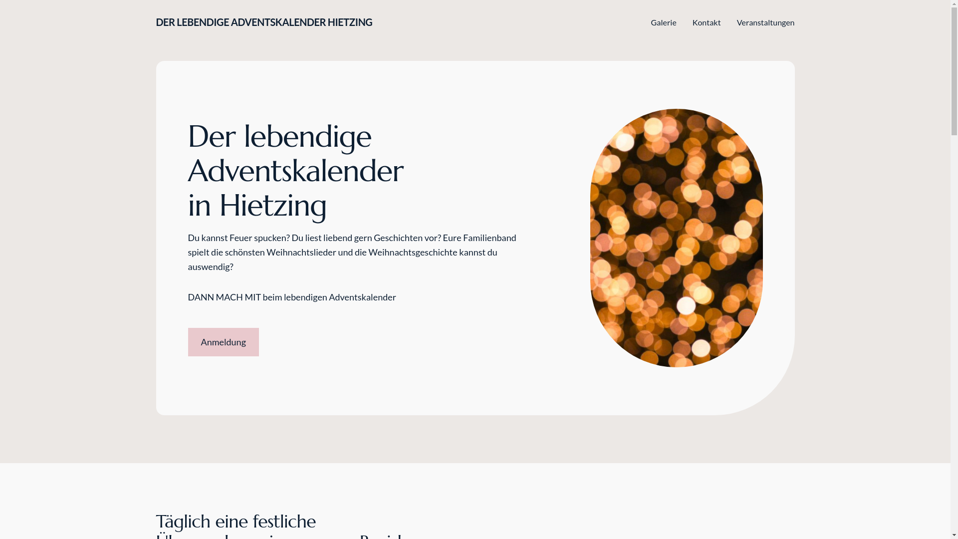 website screenshot of https://adventskalender-hietzing.at/