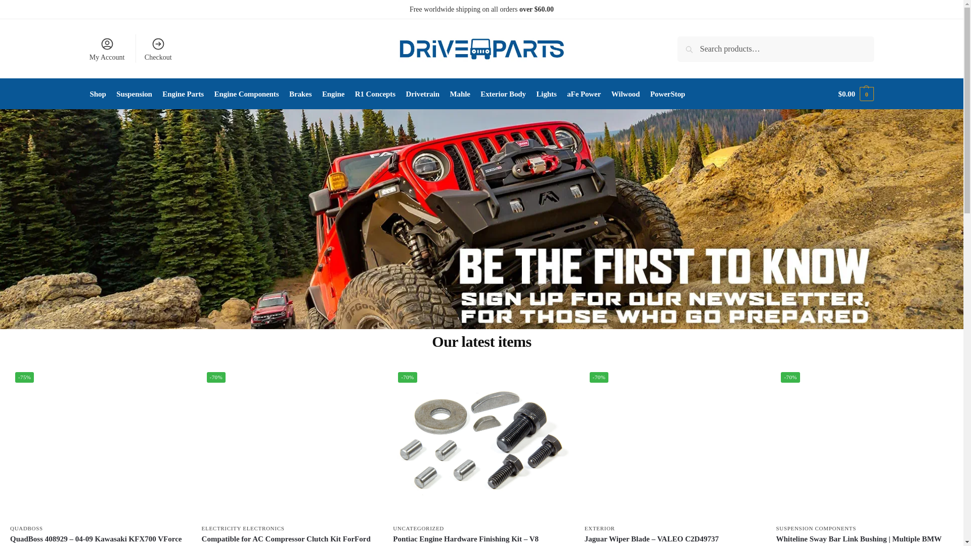 website screenshot of https://buydriveparts.com/