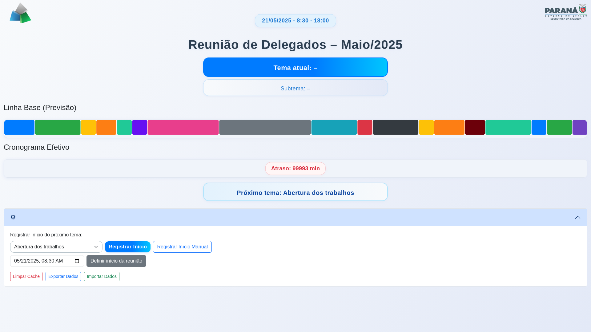 website screenshot of https://reuniao-delegados-cronograma.pages.dev/