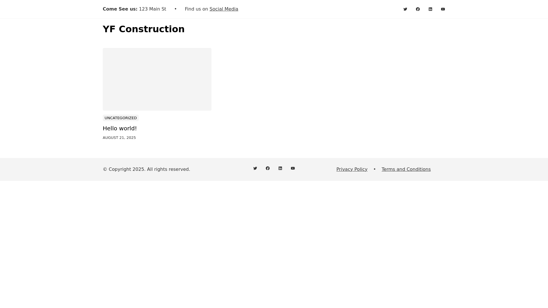 website screenshot of https://yfconstruction.cn/