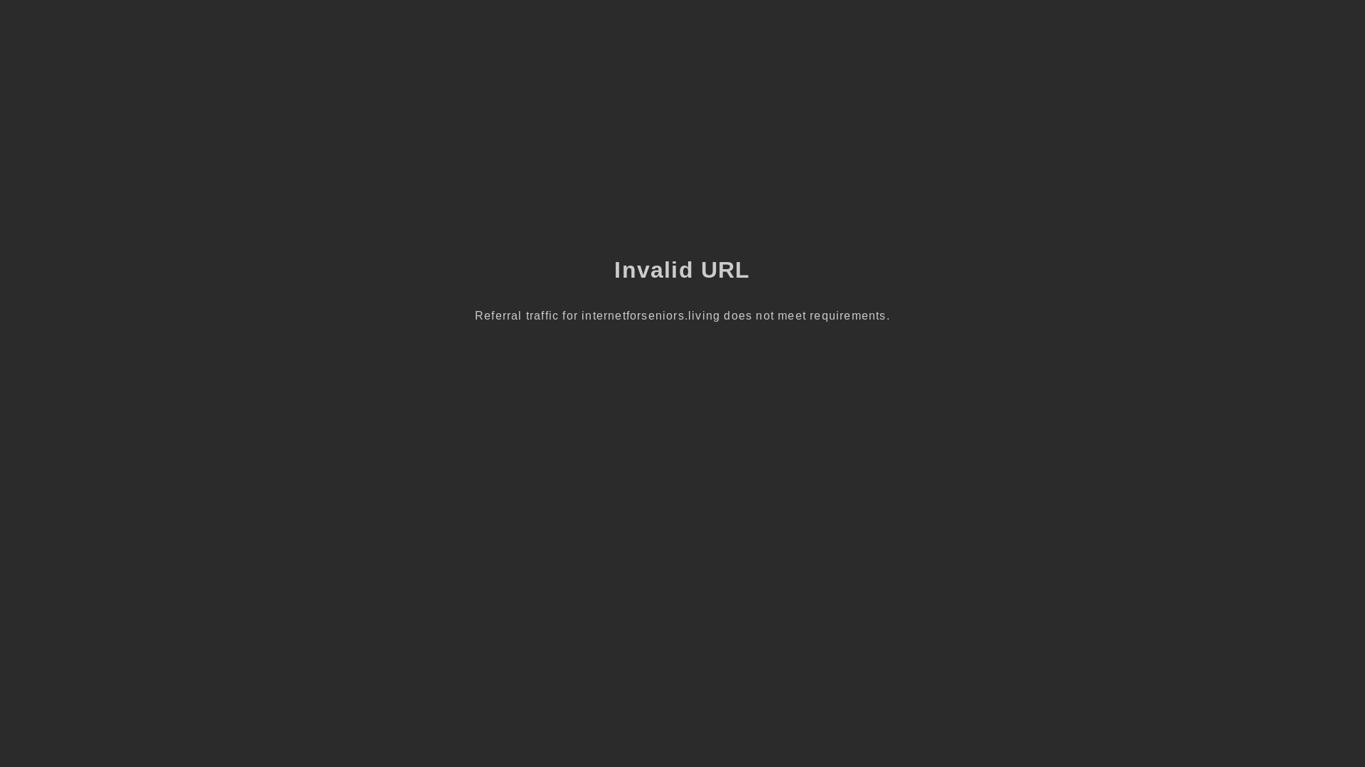 website screenshot of https://internetforseniors.living/