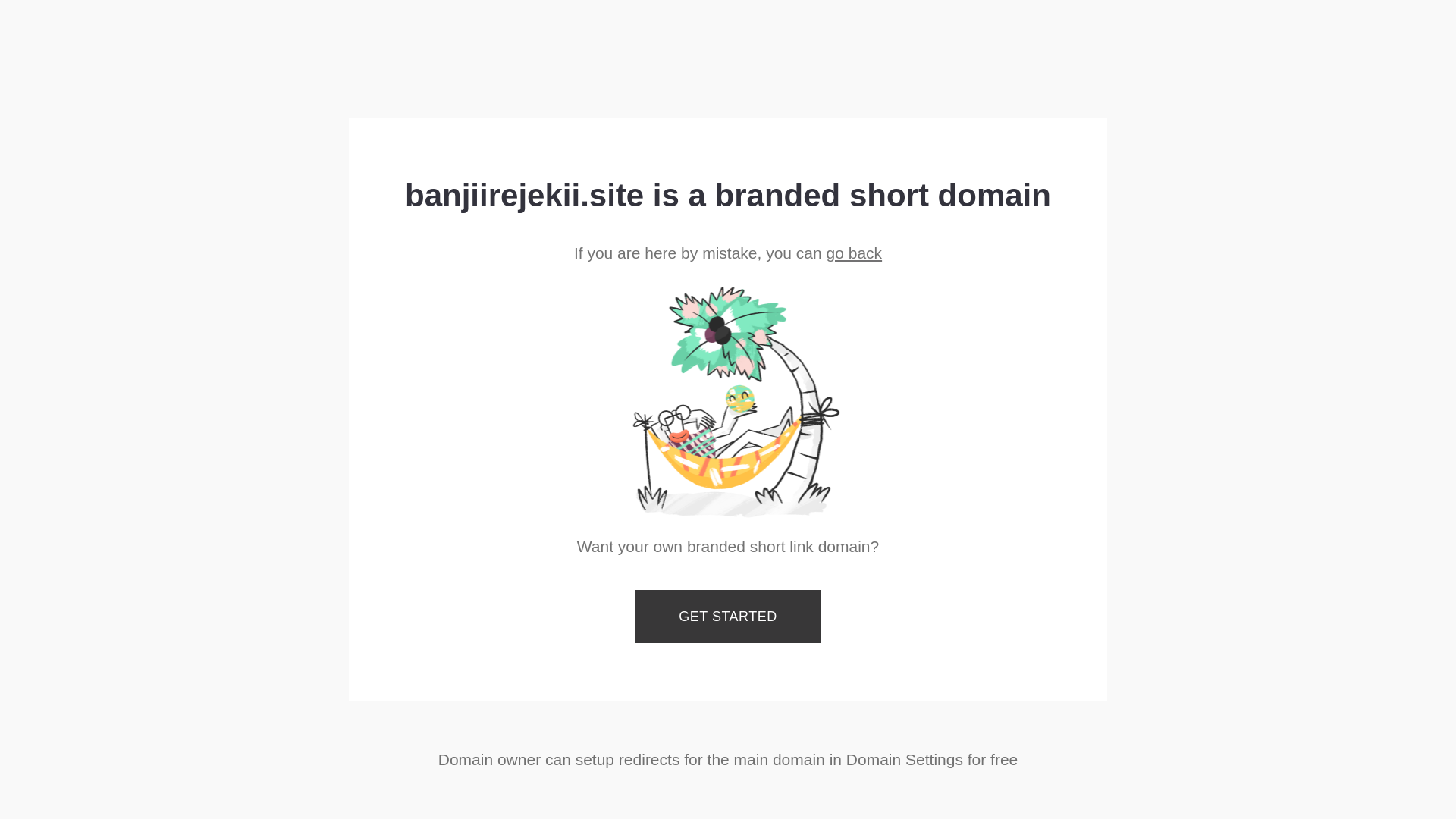website screenshot of https://banjiirejekii.site/