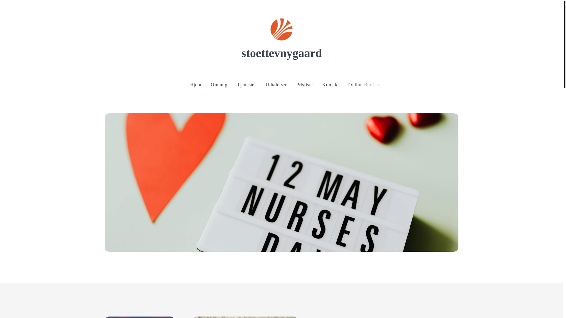 website screenshot of https://stoettevnygaard.dk/