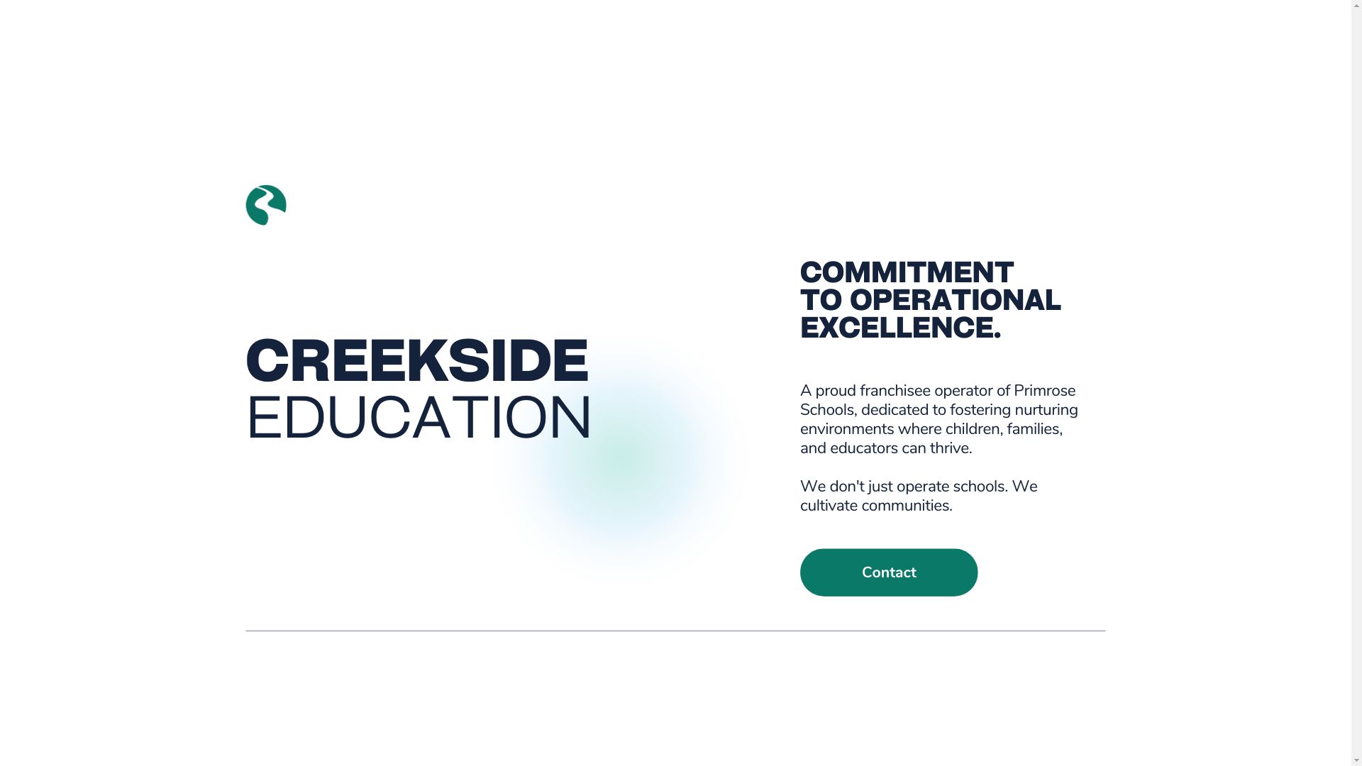 website screenshot of https://creekside-education.com/