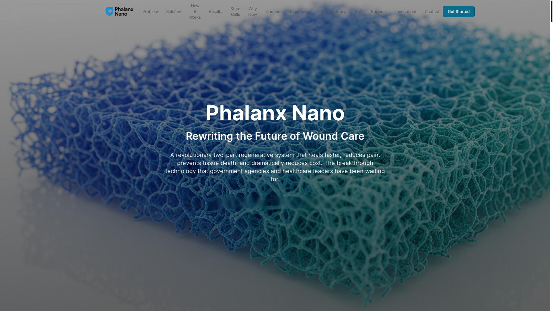 website screenshot of https://phalanxnanoinvest.com/
