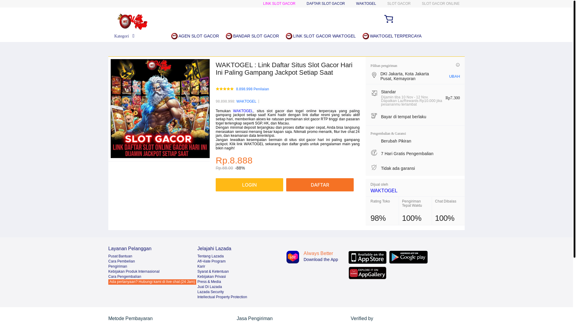 website screenshot of https://waktogelplayonline.pages.dev/