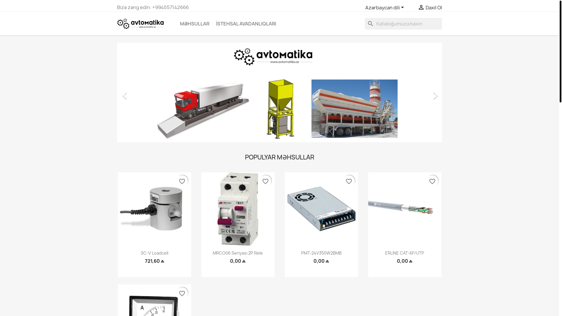 website screenshot of https://entes.az/