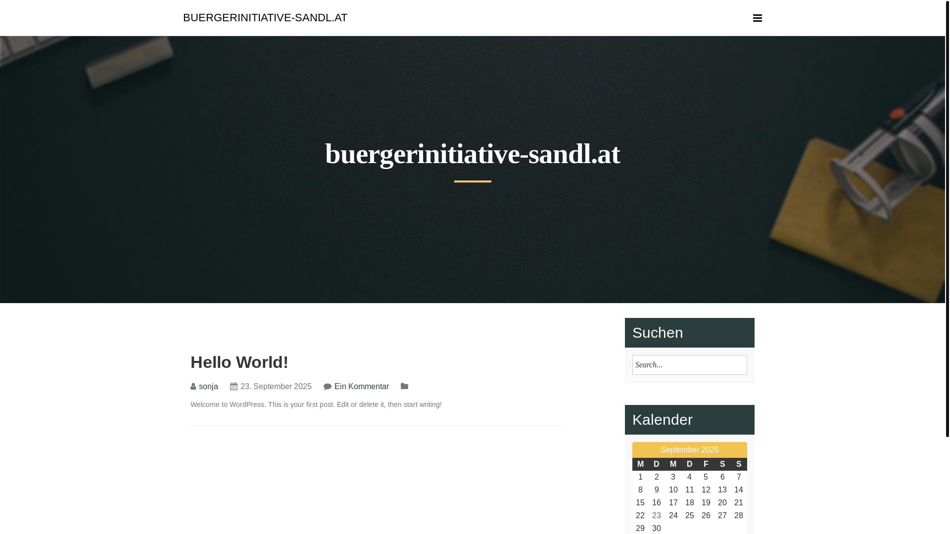 website screenshot of https://buergerinitiative-sandl.at/