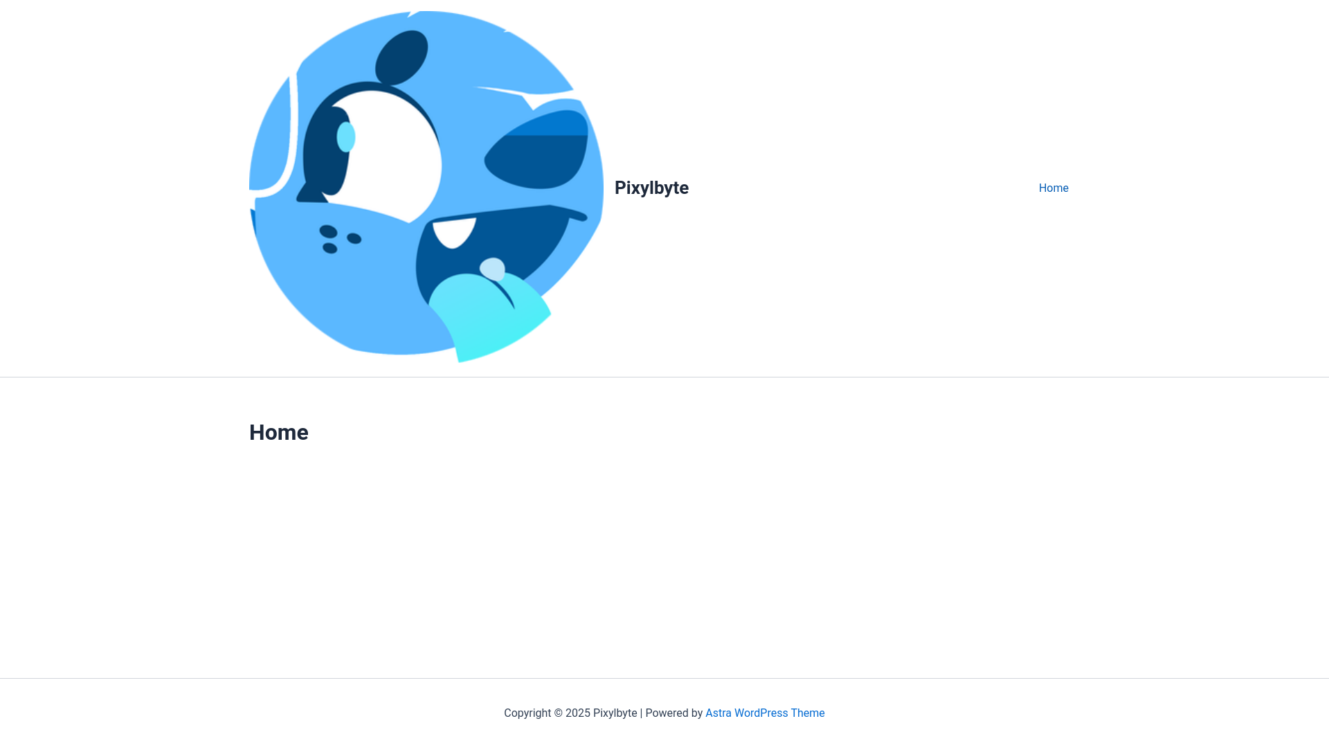 website screenshot of https://pixylbyte.com/