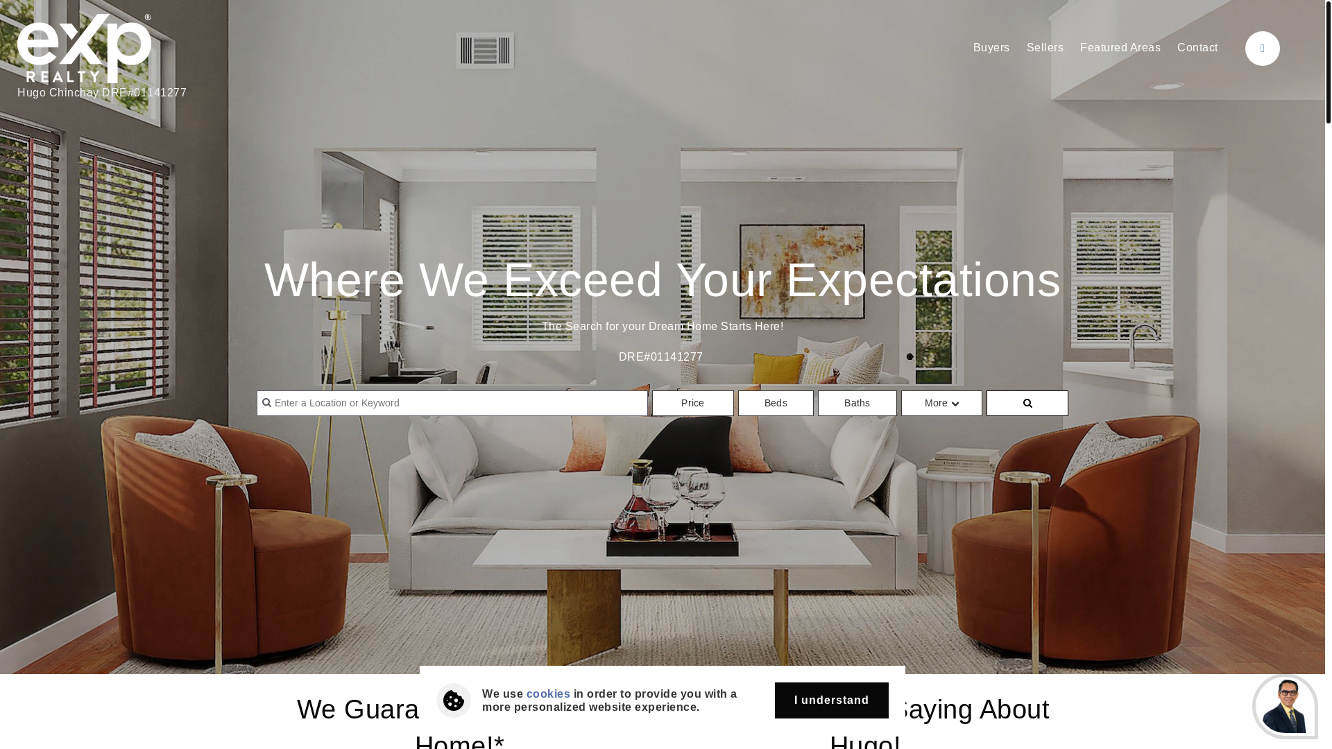 website screenshot of https://exceedreal.estate/