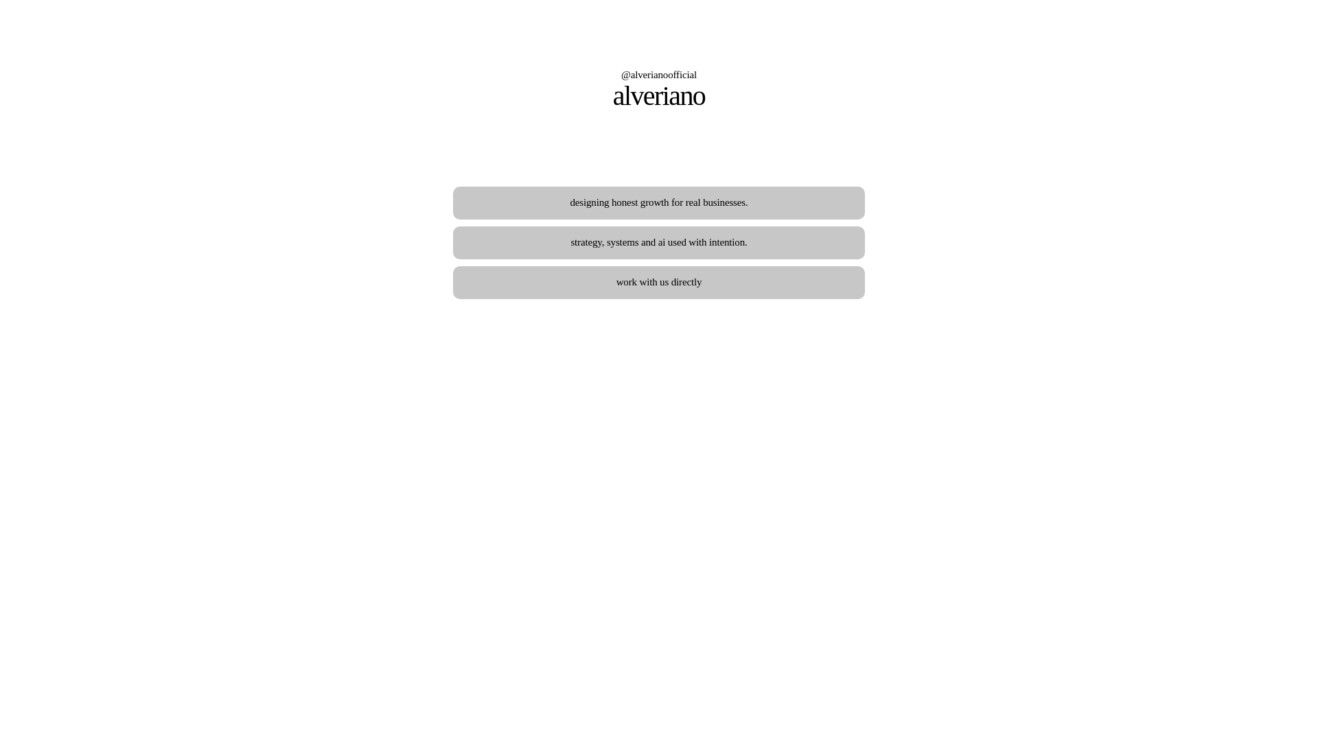 website screenshot of https://alveriano.com/