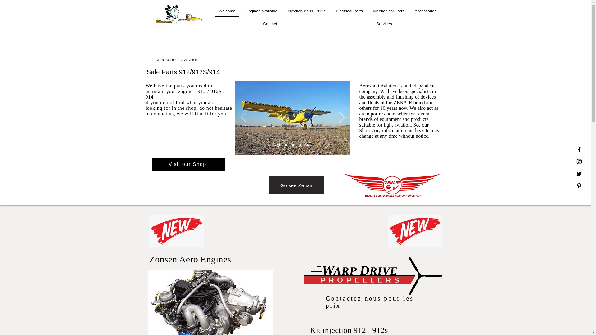 website screenshot of https://aeroschottaviation.com/