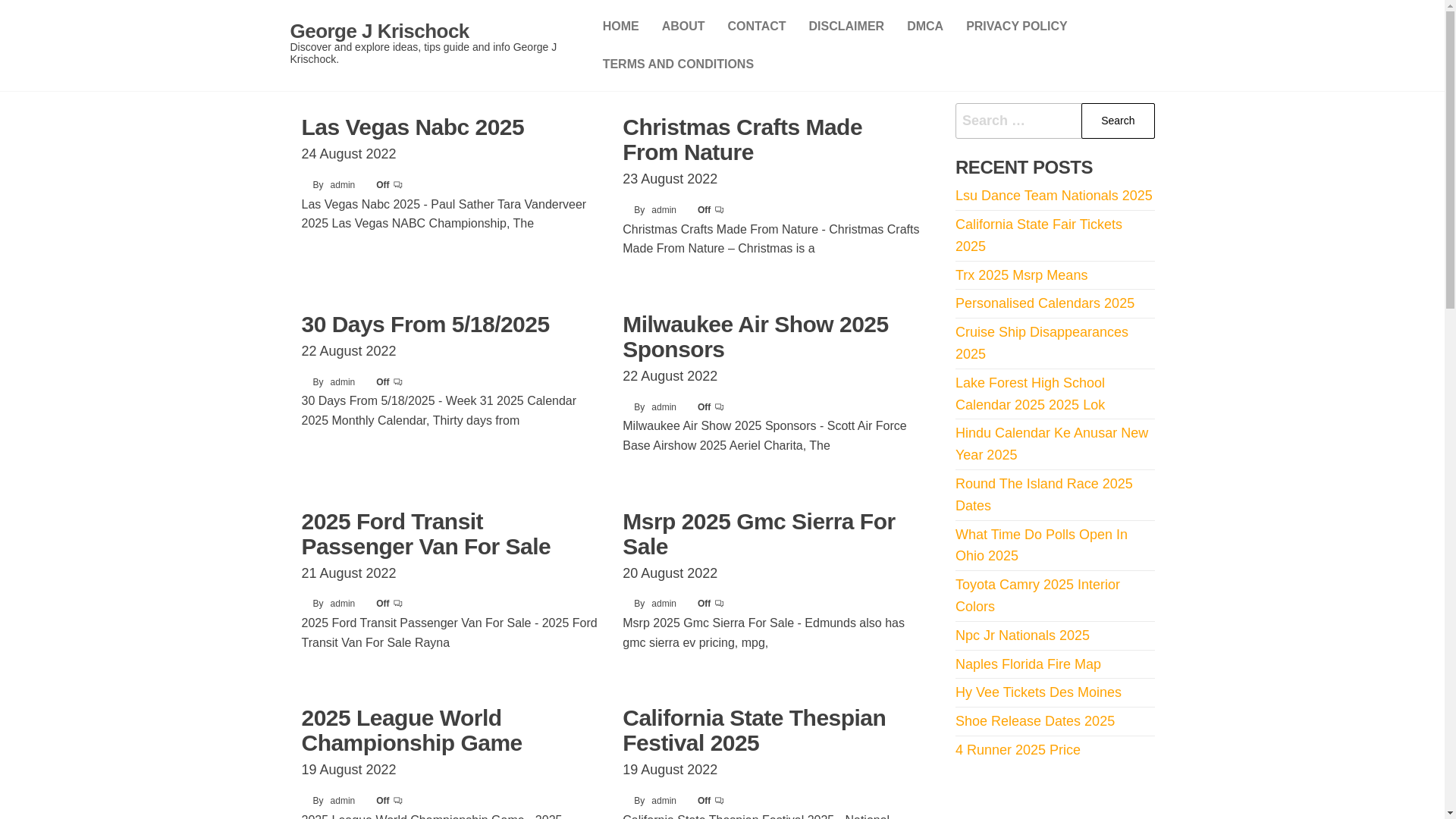 website screenshot of https://georgejkrischock.pages.dev/