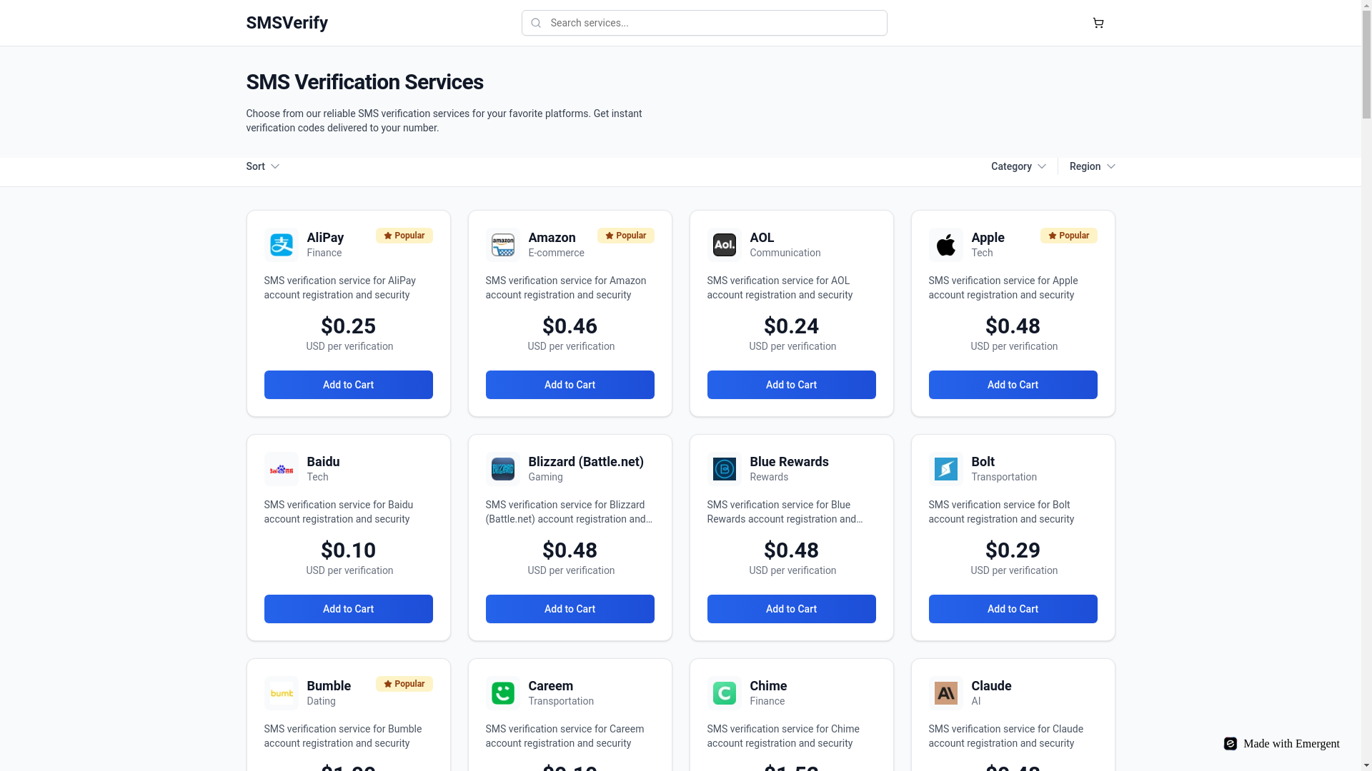 website screenshot of https://otpverify.pages.dev/