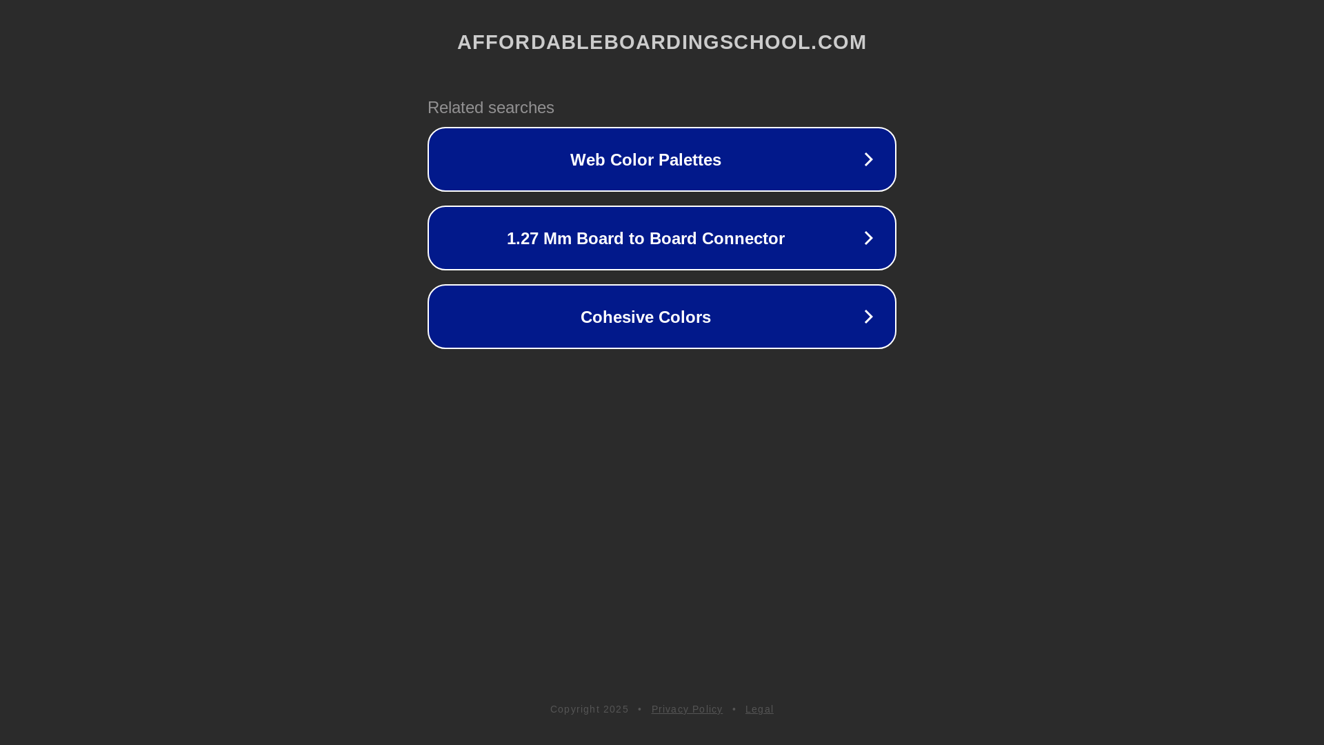 website screenshot of https://affordableboardingschool.com/