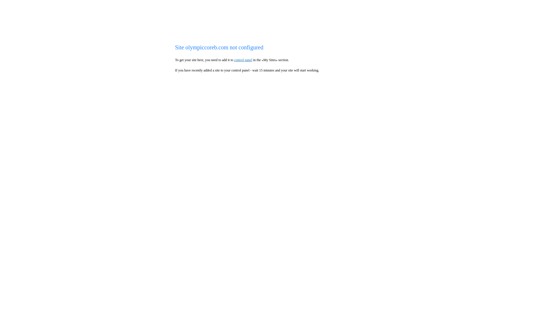 website screenshot of https://olympiccoreb.com/
