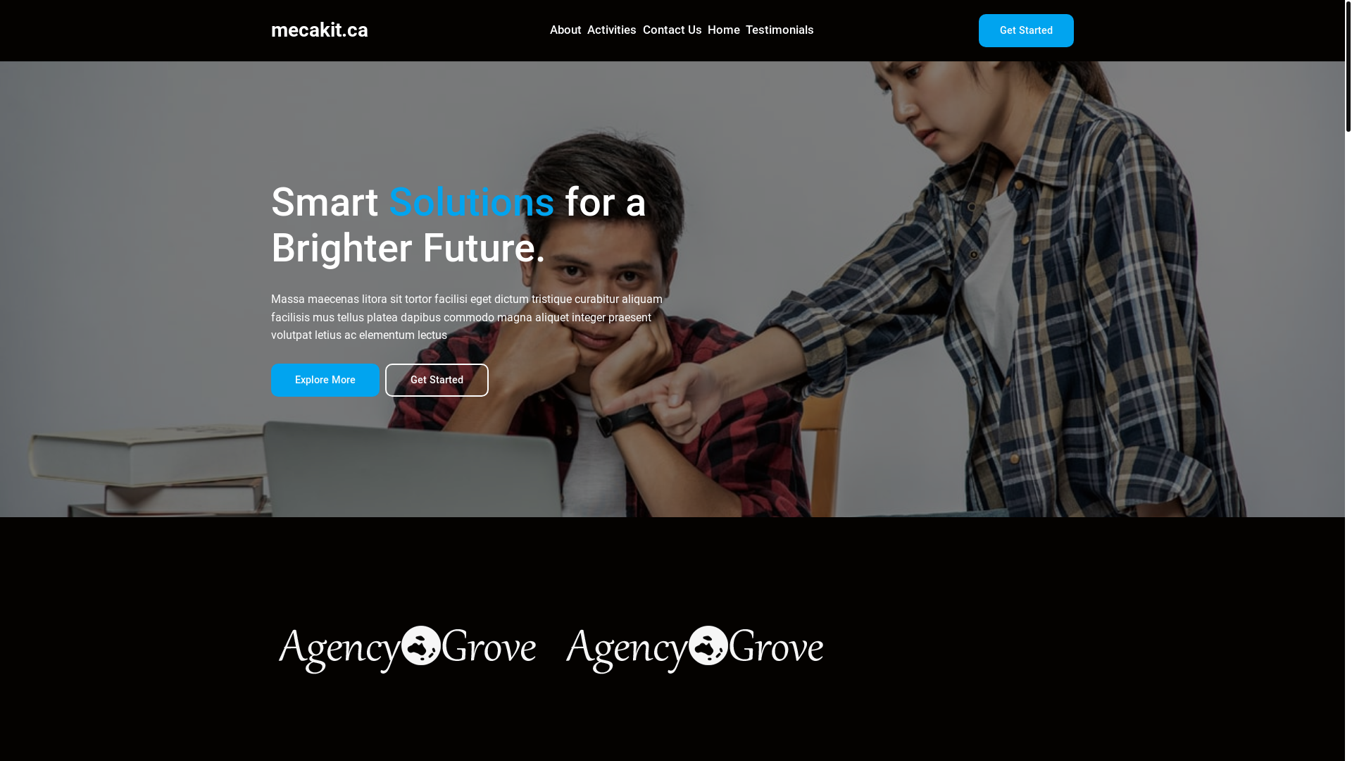 website screenshot of https://mecakit.ca/