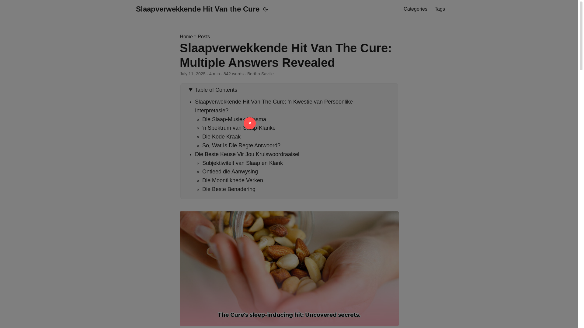 website screenshot of https://slaapverwekkende-hit-van-the-cure.pages.dev/