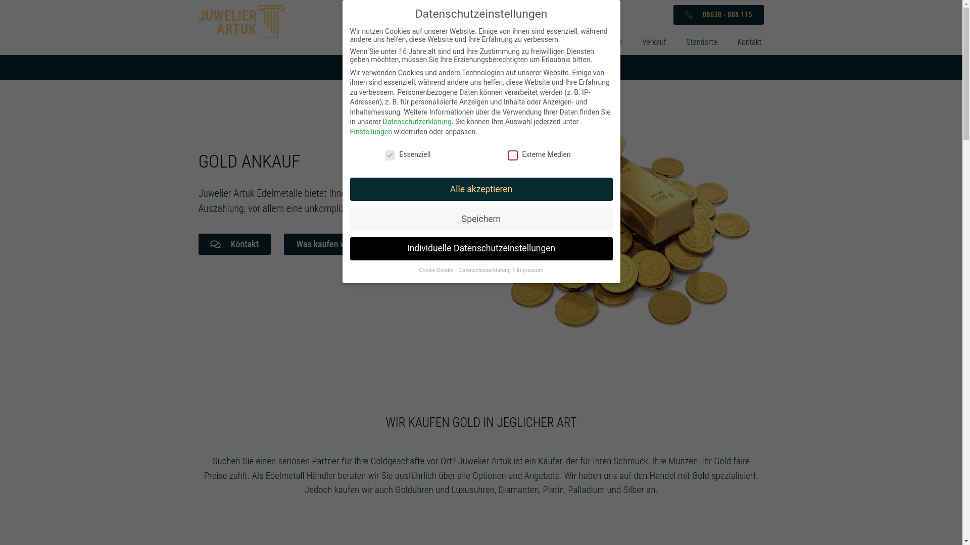 website screenshot of https://goldankauf-dorfen.de/