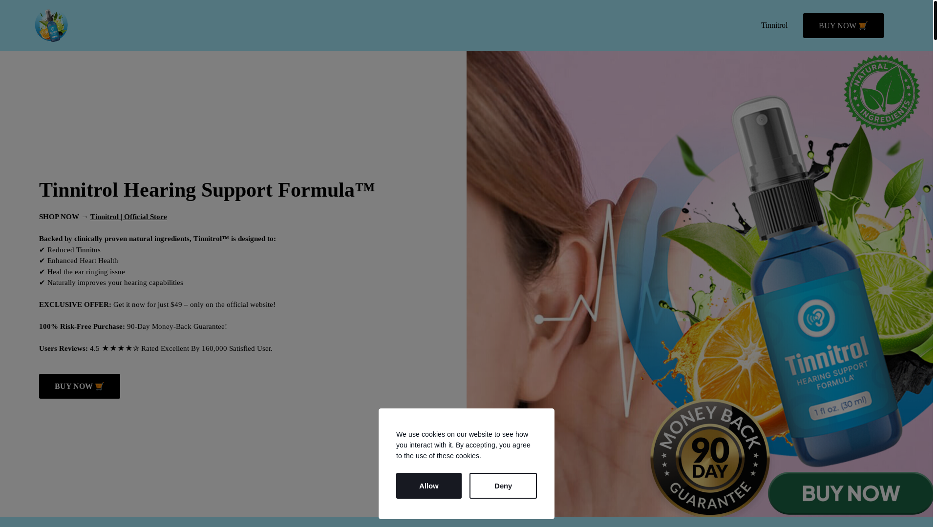 website screenshot of https://tinnitrol-formula.mywebselfsite.net/