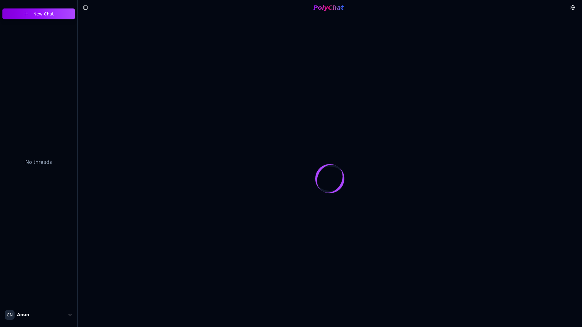 website screenshot of https://polychat-3vc.pages.dev/